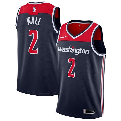 Washington Wizards #2 John Wall Navy Blue Youth Swingman Statement Edition Jersey Youth