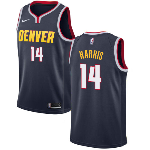 Denver Nuggets #14 Gary Harris Navy Swingman Icon Edition Jersey Mens