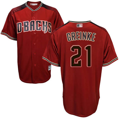 Arizona Diamondbacks #21 Zack Greinke Sedona Red Alternate Stitched Youth Jersey Youth