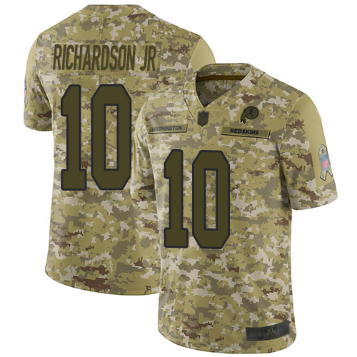 Washington Commanders #10 Paul Richardson Jr Camo Men's Stitched Limited 2018 Salute To Service Jersey Men's
