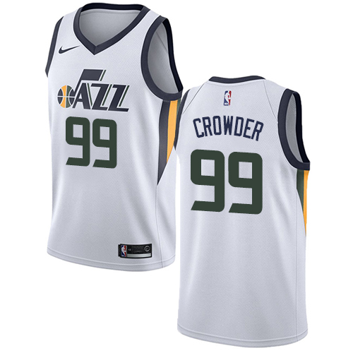 Utah Jazz #99 Jae Crowder White Youth Swingman Association Edition Jersey Youth