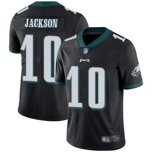Philadelphia Eagles #10 DeSean Jackson Black Alternate Men's Stitched Vapor Untouchable Limited Jersey Men's