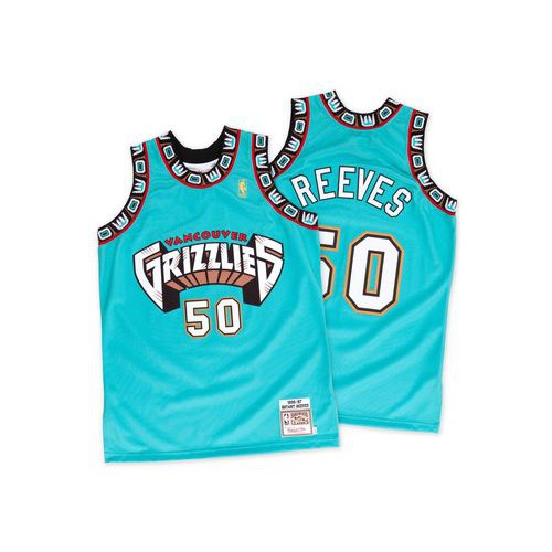 Memphis Grizzlies #50 Bryant Reeves Green Hardwood Classics Throwback Stitched Jersey Mens