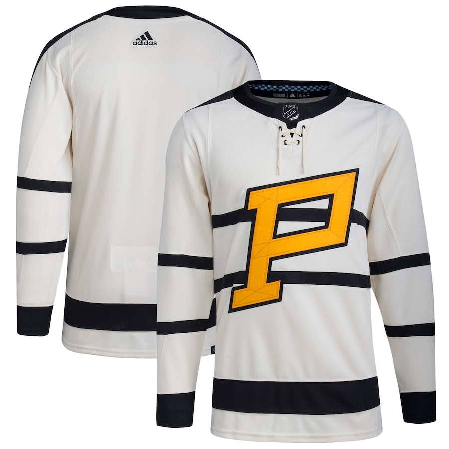 Pittsburgh Penguins Blank Men's Adidas 2023 Winter Classic Black Jersey