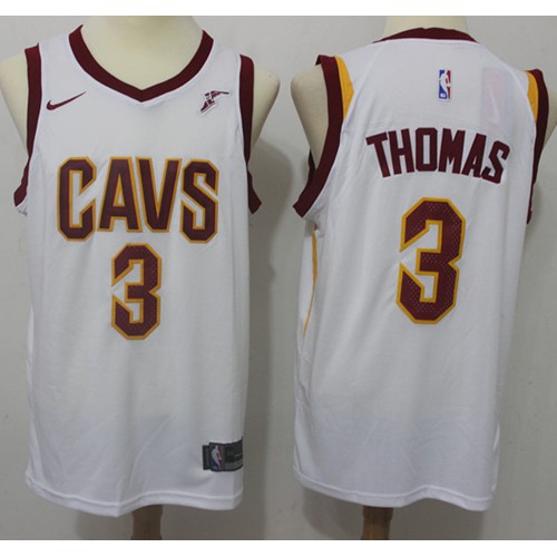 Cleveland Cavaliers #3 Isaiah Thomas White Swingman Association Edition Jersey Mens