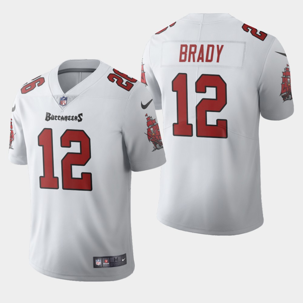 Tampa Bay Buccaneers #12 Tom Brady White Men's 2020 Vapor Limited Jersey