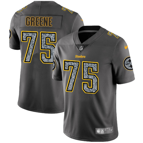 Pittsburgh Steelers #75 Joe Greene Gray Static Youth Stitched Vapor Untouchable Limited Jersey Youth