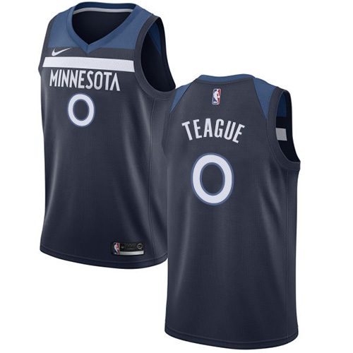 Minnesota Timberwolves #0 Jeff Teague Navy Blue Youth Swingman Icon Edition Jersey Youth