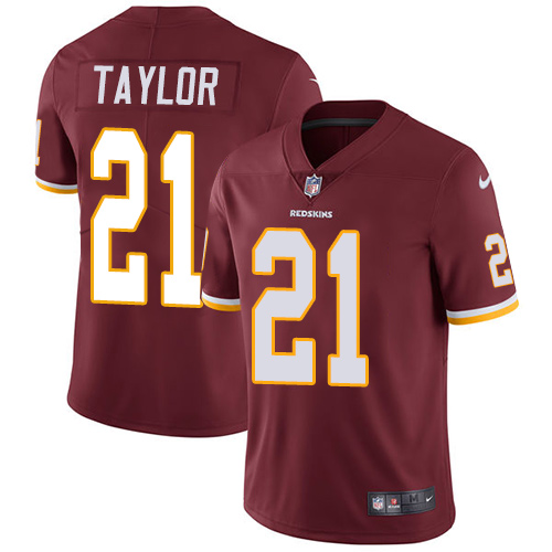 Commanders #21 Sean Taylor Burgundy Red Team Color Youth Stitched Vapor Untouchable Limited Jersey