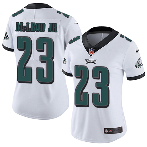 Philadelphia Eagles #23 Rodney McLeod Jr White Women's Stitched Vapor Untouchable Limited Jersey Womens