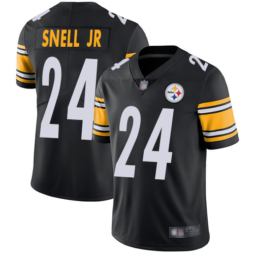 Pittsburgh Steelers #24 Benny Snell Jr. Black Team Color Youth Stitched Vapor Untouchable Limited Jersey Youth