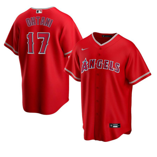 Men's Youth Women's Los Angeles Angels 17 Replica 2020 Red Alternate Shohei Ohtani Jersey