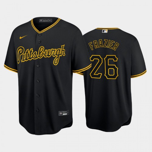 Pittsburgh Pittsburgh Pirates #26 Adam Frazier Game Men's Alternate Jersey - Black Men's
