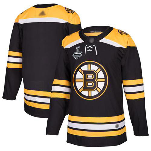 Adidas Bruins Blank Black Home Authentic Stanley Cup Final Bound Stitched Jersey