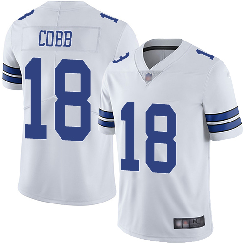 Dallas Cowboys #18 Randall Cobb White Youth Stitched Vapor Untouchable Limited Jersey Youth
