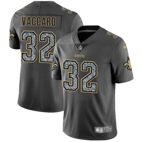 New Orleans Saints #32 Kenny Vaccaro Gray Static Men's Stitched Vapor Untouchable Limited Jersey Men's