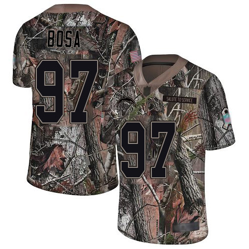 Chargers #97 Joey Bosa Camo Men's Stitched Limited Rush Realtree Jersey