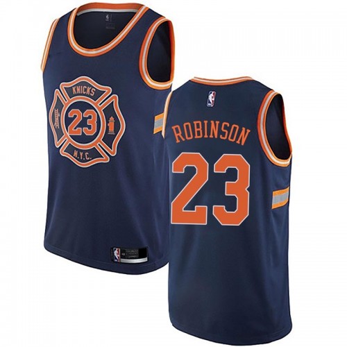 New York Knicks #23 Mitchell Robinson Navy Youth Swingman City Edition Jersey Youth