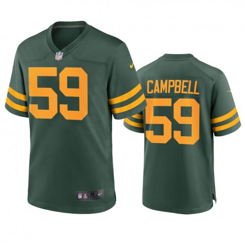 Green Bay Green Bay Packers #59 De'Vondre Campbell Men's Alternate Game Player Jersey - Green Men's
