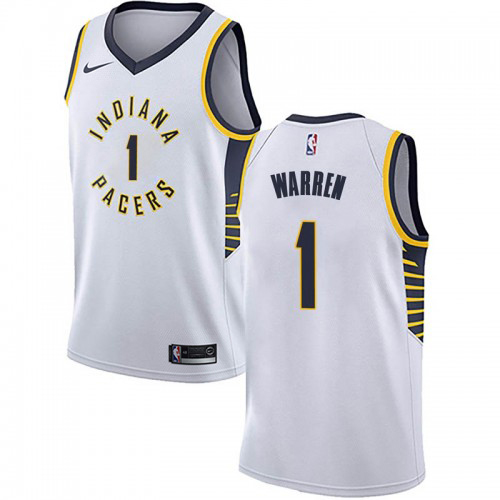 Indiana Pacers #1 TJ Warren White Swingman Association Edition Jersey Mens