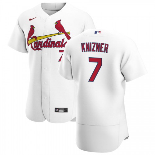 St. Louis St.Louis Cardinals #7 Andrew Knizner Men's White Home 2020 Authentic Player Jersey Men's