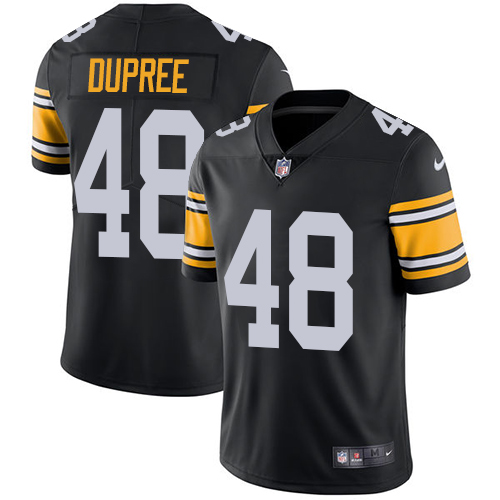 Pittsburgh Steelers #48 Bud Dupree Black Alternate Men's Stitched Vapor Untouchable Limited Jersey Men's