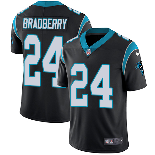 Carolina Panthers #24 James Bradberry Black Team Color Men's Stitched Vapor Untouchable Limited Jersey Men's