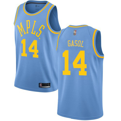 Los Angeles Lakers #14 Marc Gasol Royal Blue Youth Swingman Hardwood Classics Jersey Youth