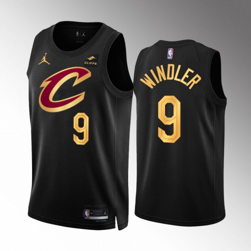 Cleveland Cleveland Cavaliers #9 Dylan Windler Mens Black 2022-23 Statement Edition Jersey Mens