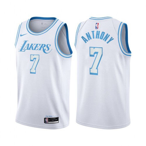 Los Angeles Lakers #7 Carmelo Anthony Youth White Swingman 2020-21 City Edition Jersey Youth