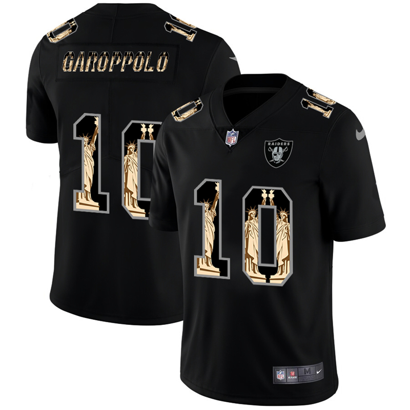 Las Vegas Raiders #10 Jimmy Garoppolo Carbon Black Vapor Cristo Redentor Limited Jersey