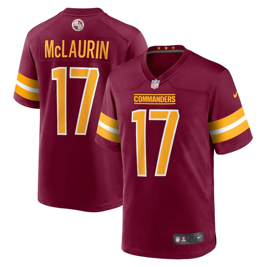 Washington Commanders #17 Terry McLaurin Burgundy Youth Game Jersey