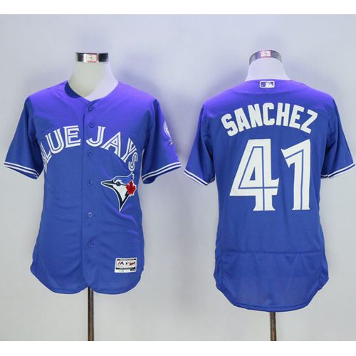Toronto Blue Jays #41 Aaron Sanchez Blue Flexbase Authentic Collection Stitched Jersey Men's