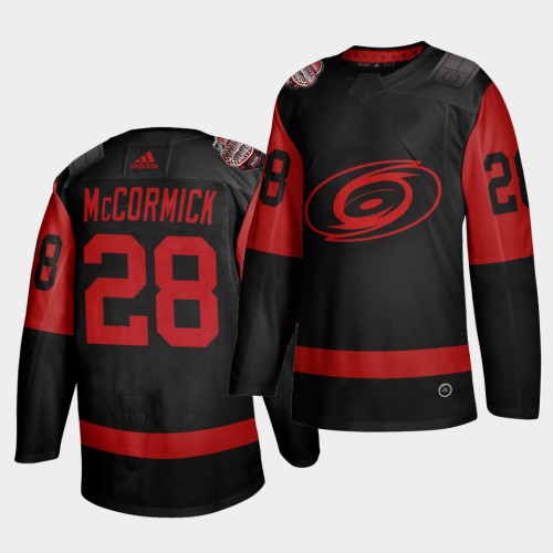 Carolina Carolina Hurricanes #28 Max Mccormick Black Men's 2021 Stadium Series Outdoor Game Jersey Men's