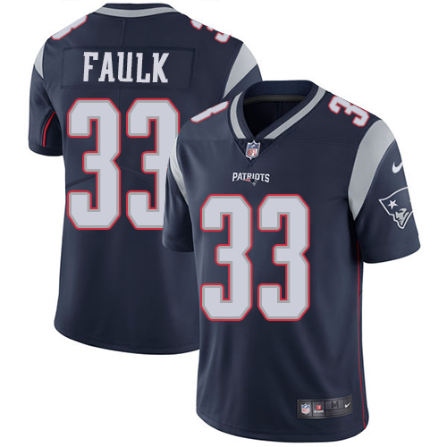 New England Patriots #33 Kevin Faulk Navy Blue Team Color Men's Stitched Vapor Untouchable Limited Jersey Men's