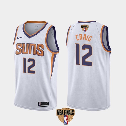 Phoenix Suns #12 Torrey Craig Mens 2021 Finals Bound Swingman Association Edition Jersey White Mens