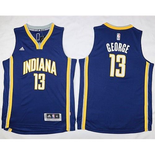 Indiana Pacers #13 Paul George Navy Blue Youth Stitched Jersey Youth
