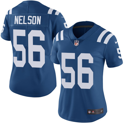Colts #56 Quenton Nelson Royal Blue Team Color Women's Stitched Vapor Untouchable Limited Jersey