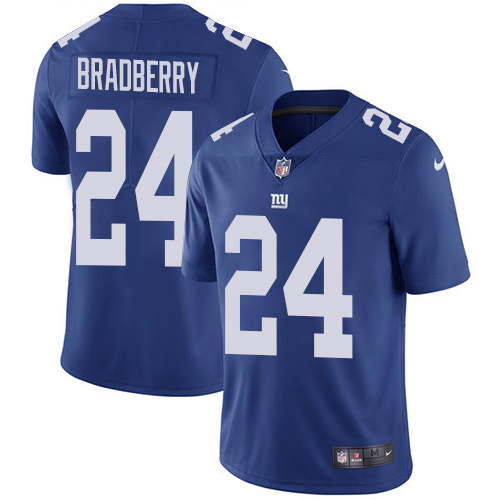 New York Giants #24 James Bradberry Royal Blue Team Color Men's Stitched Vapor Untouchable Limited Jersey Men's