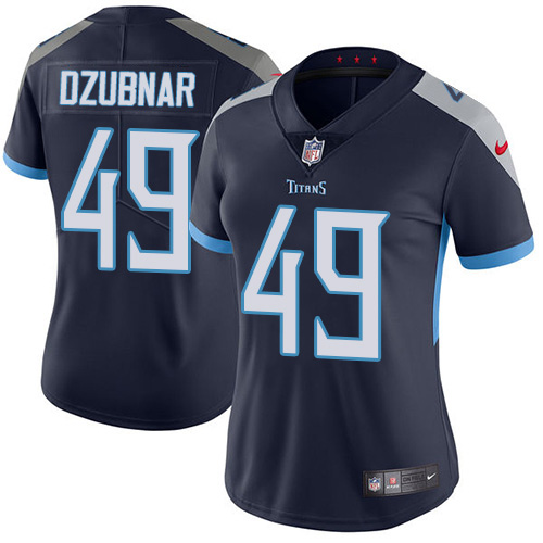 Tennessee Titans #49 Nick Dzubnar Navy Blue Team Color Women's Stitched Vapor Untouchable Limited Jersey Womens