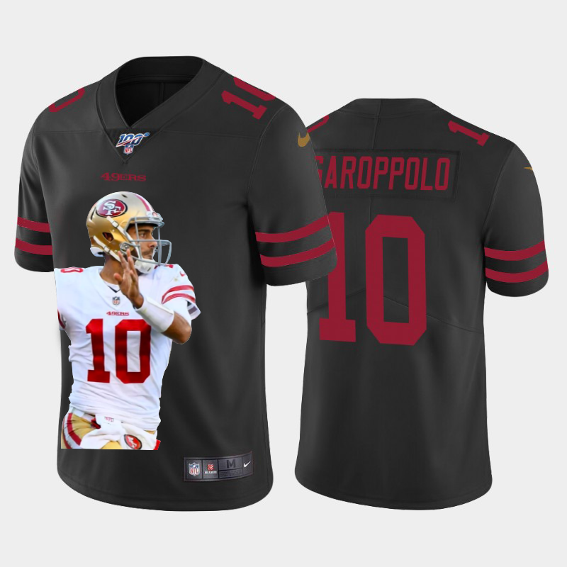 San Francisco 49ers #10 Jimmy Garoppolo Team Hero 4 Vapor Limited 100 Jersey Black