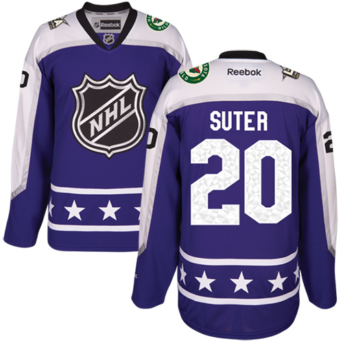 Minnesota Wild #20 Ryan Suter Purple 2017 All-Star Central Division Stitched Jersey Men's