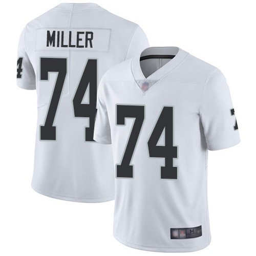 Las Vegas Raiders #74 Kolton Miller White Men's Stitched Vapor Untouchable Limited Jersey Men's