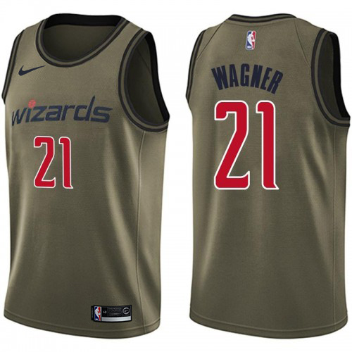 Washington Wizards #21 Moritz Wagner Green Salute to Service Youth Swingman Jersey Youth