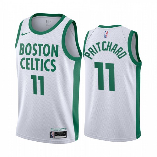 Boston Celtics #11 Payton Pritchard White Womens Swingman 2020-21 City Edition Jersey Womens
