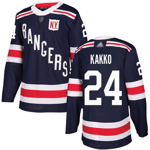 Adidas New York Rangers #24 Kaapo Kakko Navy Blue Authentic 2018 Winter Classic Stitched Youth Jersey Youth