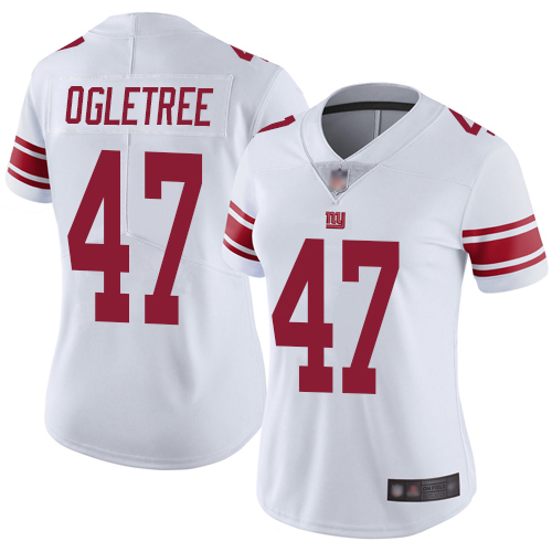 New York Giants #47 Alec Ogletree White Women's Stitched Vapor Untouchable Limited Jersey Womens