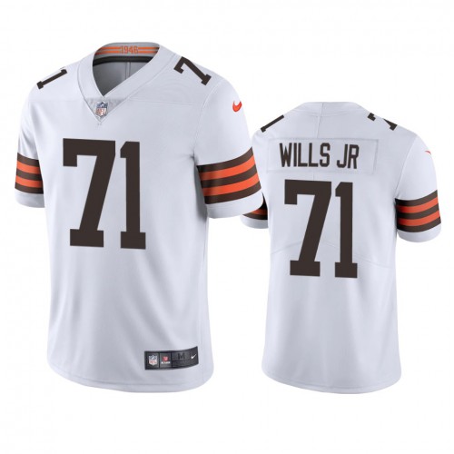 Cleveland Cleveland Browns #71 Jedrick Wills Men's White 2020 Draft Vapor Limited Jersey Men's