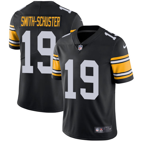 Pittsburgh Steelers #19 JuJu Smith-Schuster Black Alternate Men's Stitched Vapor Untouchable Limited Jersey Men's