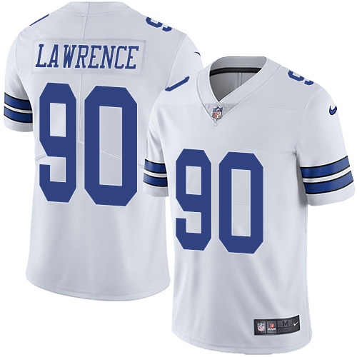Cowboys #90 Demarcus Lawrence White Youth Stitched Vapor Untouchable Limited Jersey